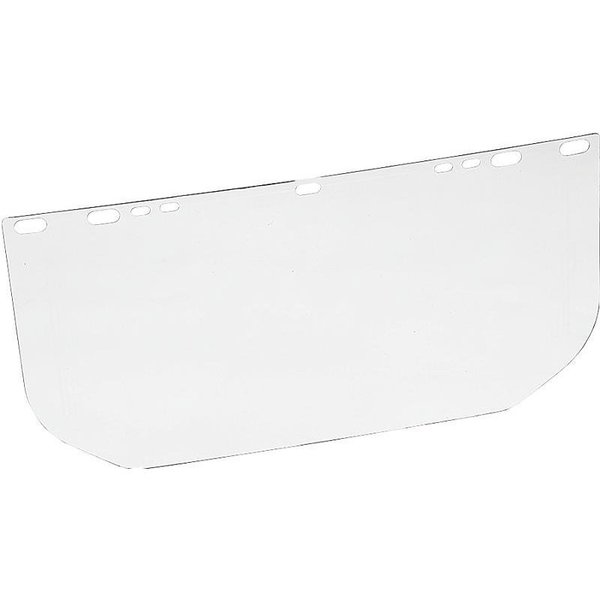 Msa Safety SAFETY WORKS Adjustable Replacement Headgear Faceshield, Polycarbonate, Clear 10107913